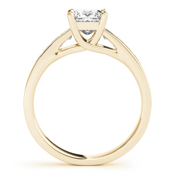 Trellis Engagement Ring, style 84037, Side view in yellow gold