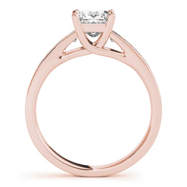 Trellis Engagement Ring, style 84037, Side view in rose gold