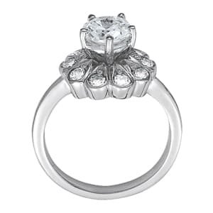 Diamond Fashion Fashion Rings (1/2 ct. tw.), Side view in white gold or platinum