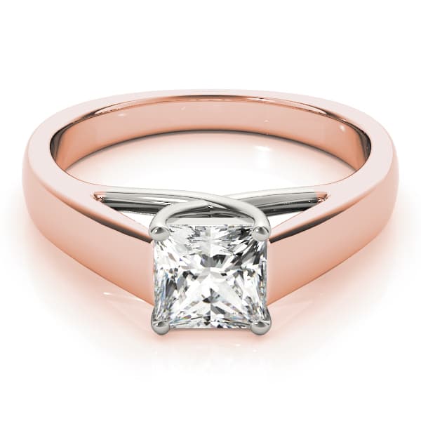 Trellis Euro Shan Engagement Ring, style 84040, On hand view in rose gold