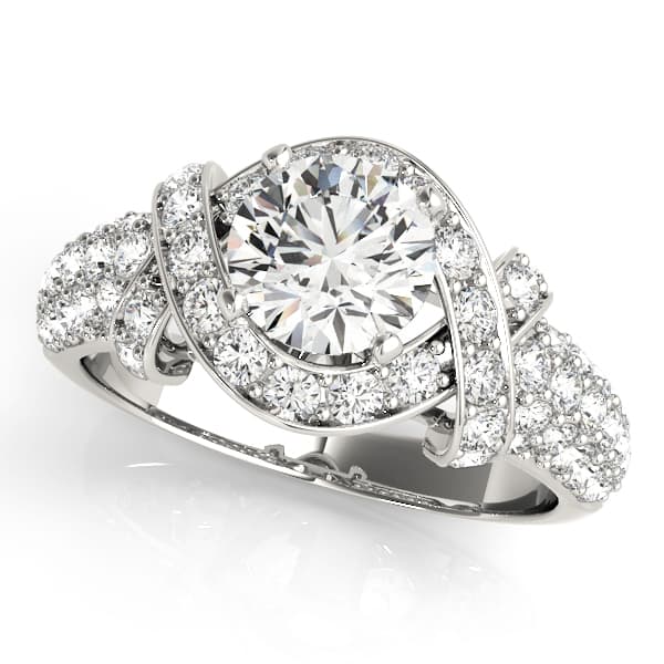 ENGAGEMENT RINGS MULTIROW — style 84042 in 10k White Gold