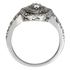 Diamond Fashion Cluster (3/8 ct. tw.), Side view in white gold or platinum