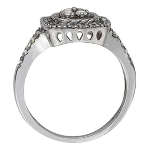 Diamond Fashion Cluster (0.3 ct. tw.), Side view in white gold or platinum