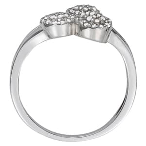 Diamond Fashion Cluster (0.29 ct. tw.), Side view in white gold or platinum