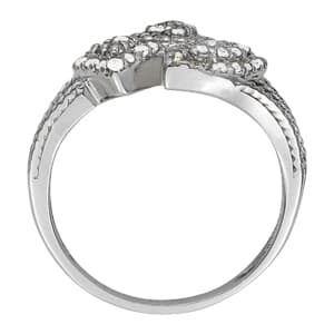 Diamond Fashion Cluster (0.29 ct. tw.), Side view in white gold or platinum