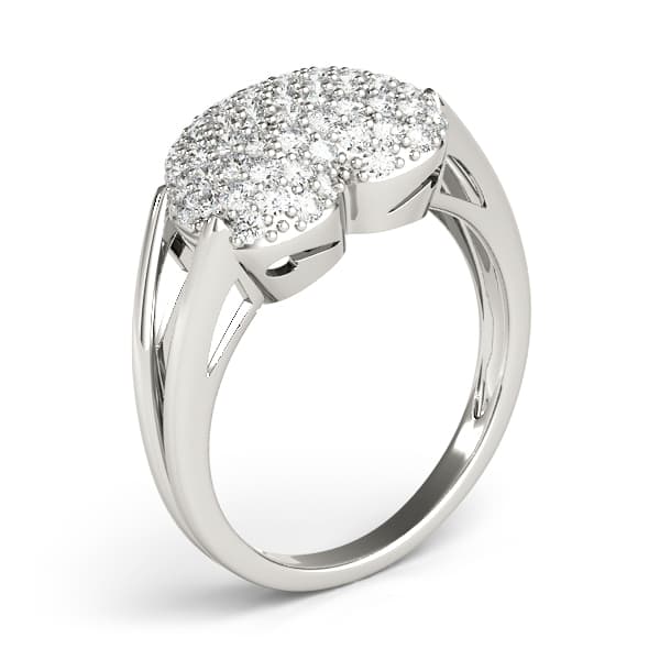 Diamond Fashion Cluster (0.54 ct. tw.), Angle view in white gold or platinum