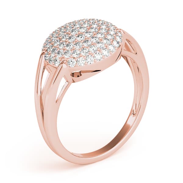 Diamond Fashion Cluster (0.54 ct. tw.), Angle view in rose gold
