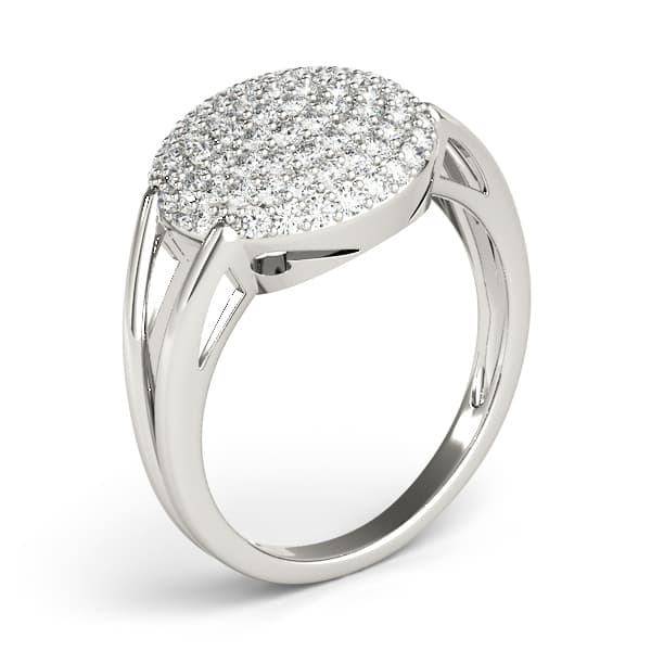 Diamond Fashion Cluster (0.54 ct. tw.), Angle view in white gold or platinum