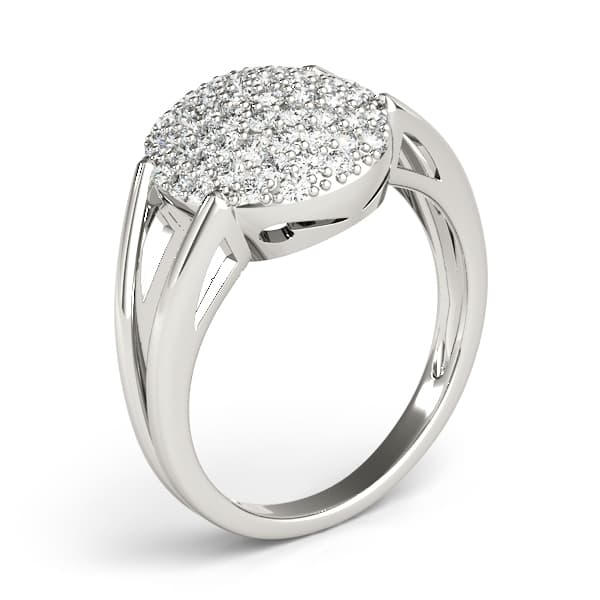 Diamond Fashion Cluster (0.54 ct. tw.), Angle view in white gold or platinum