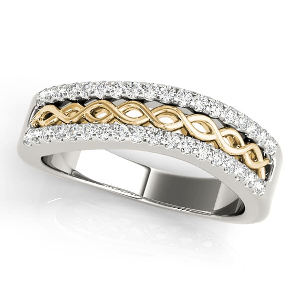 Diamond Fashion Fashion Rings (1/4 ct. tw.), Front view in yellow gold