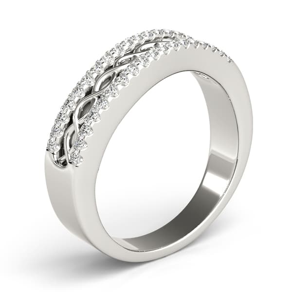 Diamond Fashion Fashion Rings (1/4 ct. tw.), Angle view in white gold or platinum