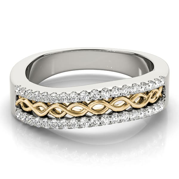 Diamond Fashion Fashion Rings (1/4 ct. tw.), On hand view in yellow gold
