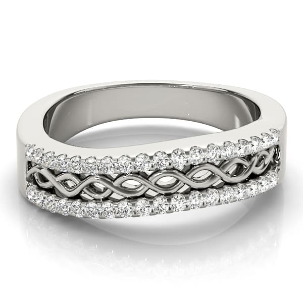 Diamond Fashion Fashion Rings (1/4 ct. tw.), On hand view in white gold or platinum