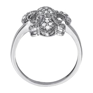 Diamond Fashion Novelty (1/4 ct. tw.), Side view in white gold or platinum