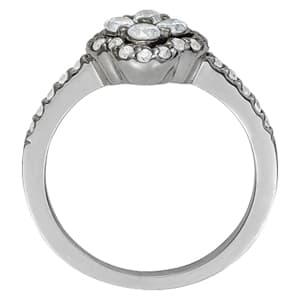 Diamond Fashion Cluster (2/3 ct. tw.), Side view in white gold or platinum