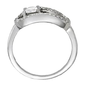 Diamond Fashion Fashion Rings (0.17 ct. tw.), Side view in white gold or platinum