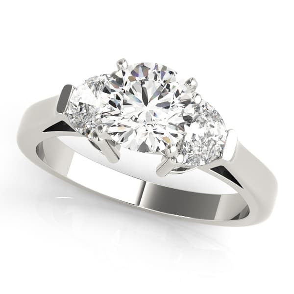 *Breakdown. 3 STONE HALF MOONS — style 84114 in 10k White Gold