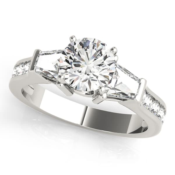 ENGAGEMENT RINGS FANCY SHAPE BAGUE — style 84115 in 10k White Gold