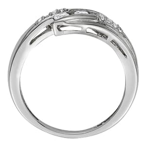 Diamond Fashion Fashion Rings (0.19 ct. tw.), Side view in white gold or platinum