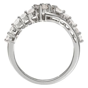 Diamond Fashion Cluster (0.52 ct. tw.), Side view in white gold or platinum