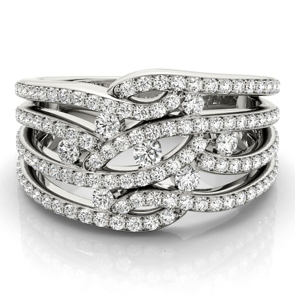 Diamond Fashion Fashion Rings (0.99 ct. tw.), On hand view in white gold or platinum