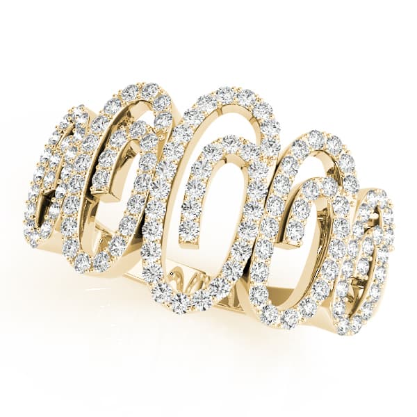 Diamond Fashion Fashion Rings (0.59 ct. tw.), Front view in yellow gold