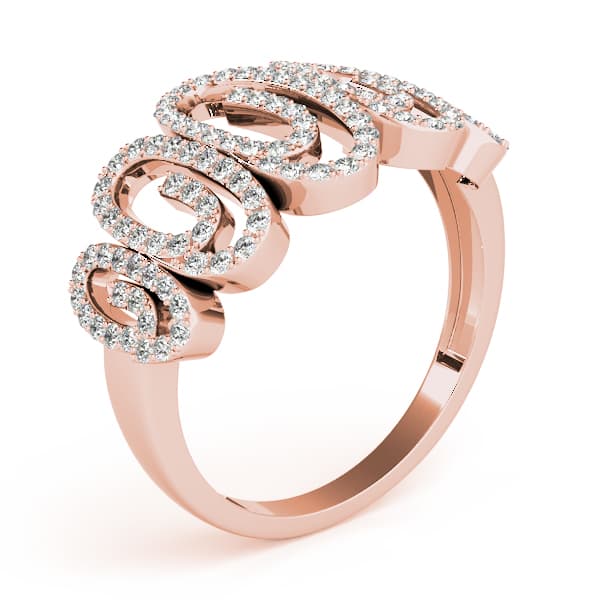 Diamond Fashion Fashion Rings (0.59 ct. tw.), Angle view in rose gold