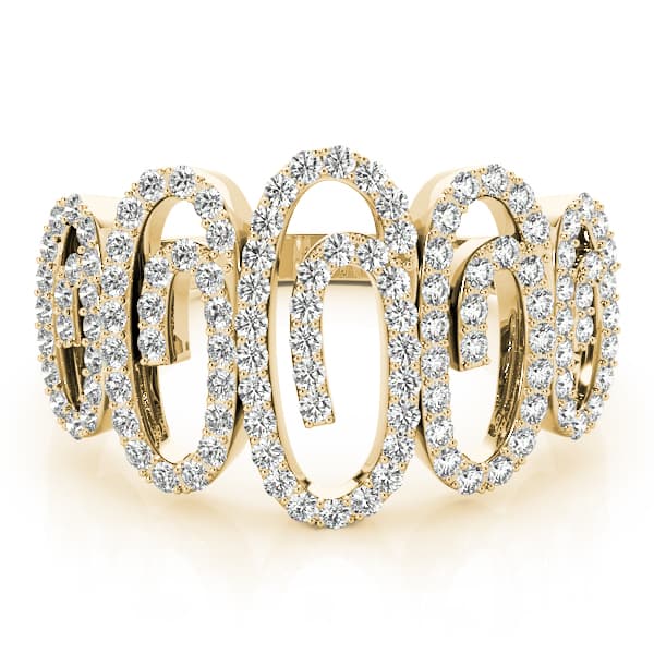 Diamond Fashion Fashion Rings (0.59 ct. tw.), On hand view in yellow gold