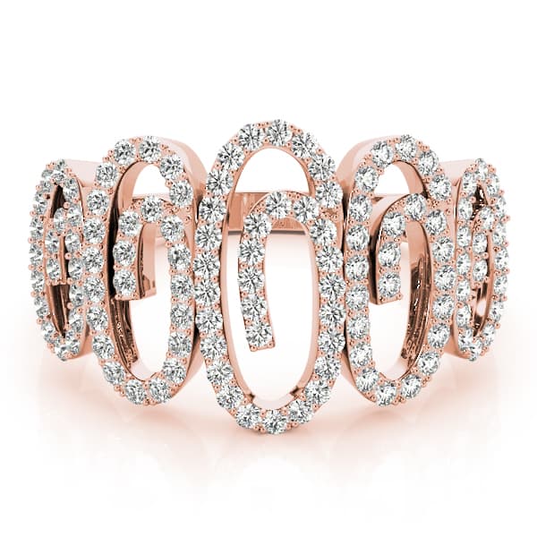 Diamond Fashion Fashion Rings (0.59 ct. tw.), On hand view in rose gold