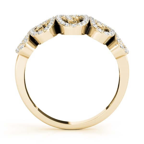 Diamond Fashion Fashion Rings (0.59 ct. tw.), Side view in yellow gold