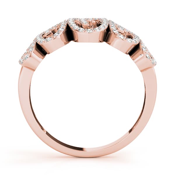 Diamond Fashion Fashion Rings (0.59 ct. tw.), Side view in rose gold