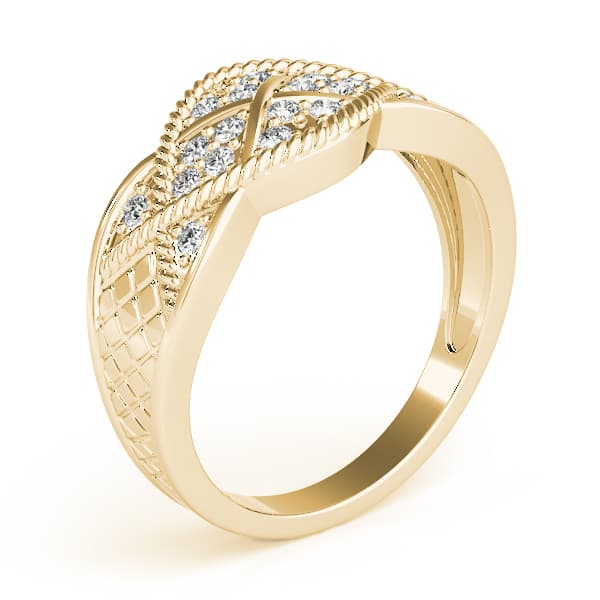 Diamond Fashion Fashion Rings (0.18 ct. tw.), Angle view in yellow gold