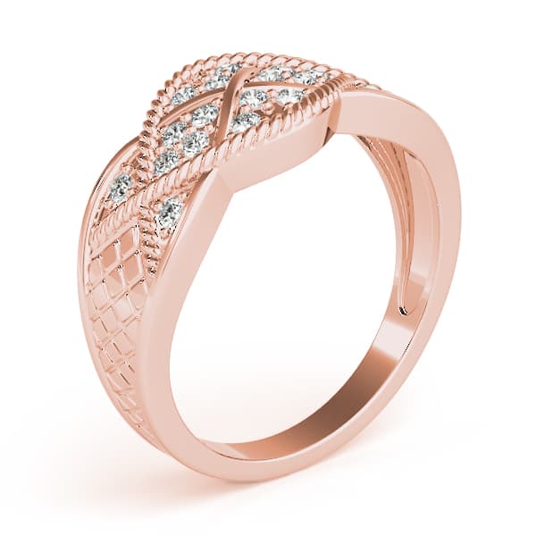Diamond Fashion Fashion Rings (0.18 ct. tw.), Angle view in rose gold
