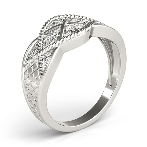 Diamond Fashion Fashion Rings (0.18 ct. tw.), Angle view in white gold or platinum