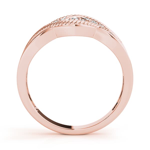 Diamond Fashion Fashion Rings (0.18 ct. tw.), Side view in rose gold