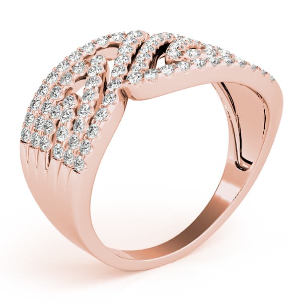 Diamond Fashion Fashion Rings (1/2 ct. tw.), Angle view in rose gold
