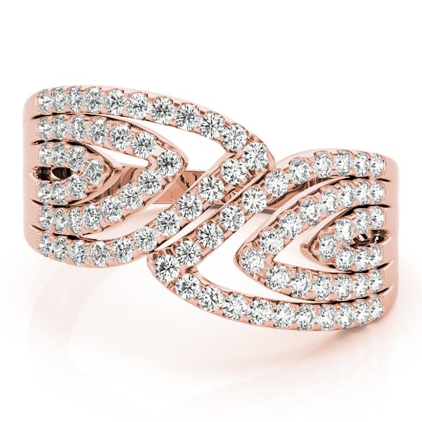 Diamond Fashion Fashion Rings (1/2 ct. tw.), On hand view in rose gold