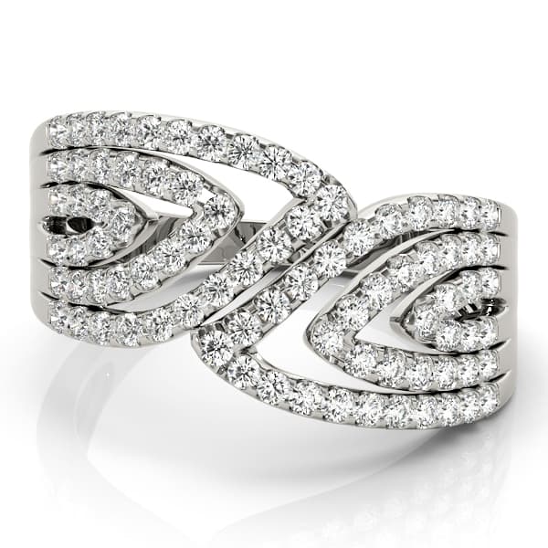 Diamond Fashion Fashion Rings (1/2 ct. tw.), On hand view in white gold or platinum