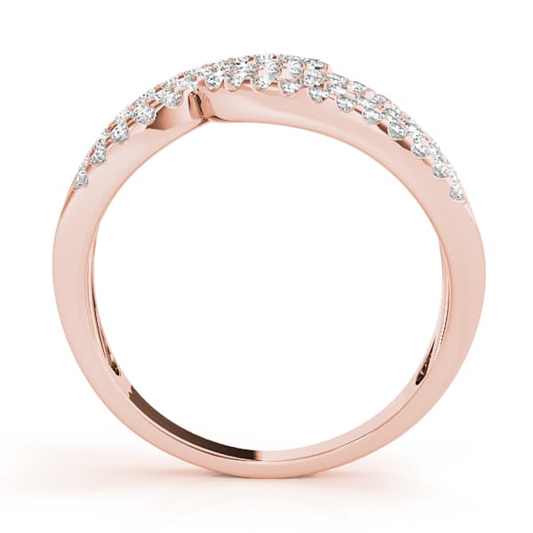 Diamond Fashion Fashion Rings (1/2 ct. tw.), Side view in rose gold