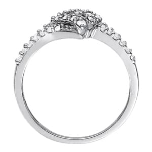 Diamond Fashion Fashion Rings (3/8 ct. tw.), Side view in white gold or platinum