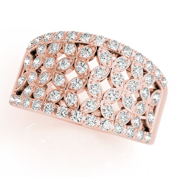 Diamond Fashion Fashion Rings (5/8 ct. tw.), Front view in rose gold