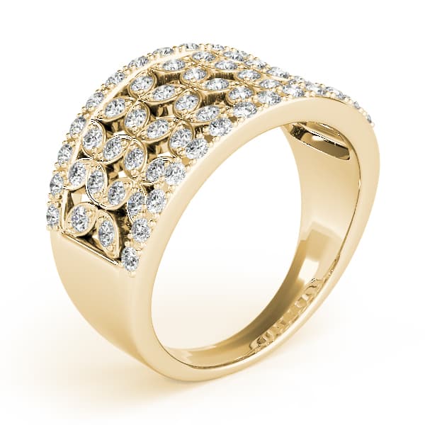 Diamond Fashion Fashion Rings (5/8 ct. tw.), Angle view in yellow gold
