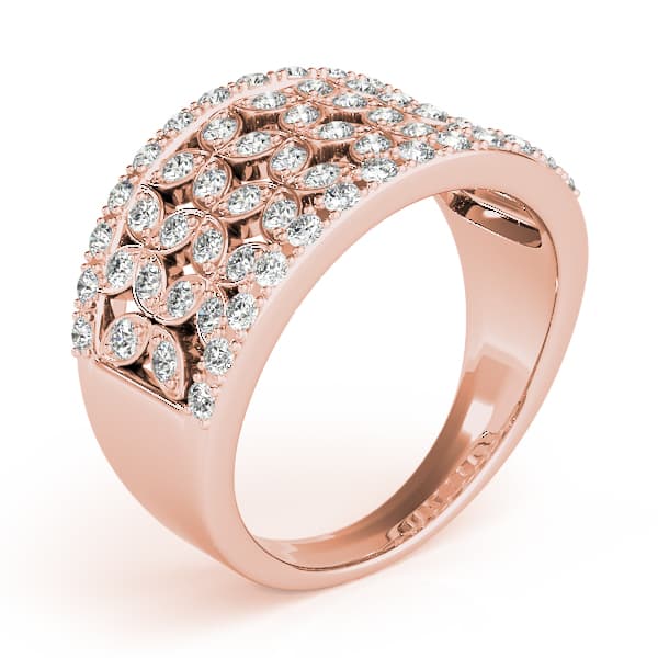 Diamond Fashion Fashion Rings (5/8 ct. tw.), Angle view in rose gold