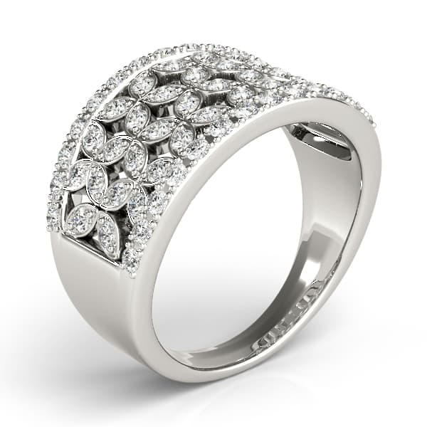 Diamond Fashion Fashion Rings (5/8 ct. tw.), Angle view in white gold or platinum