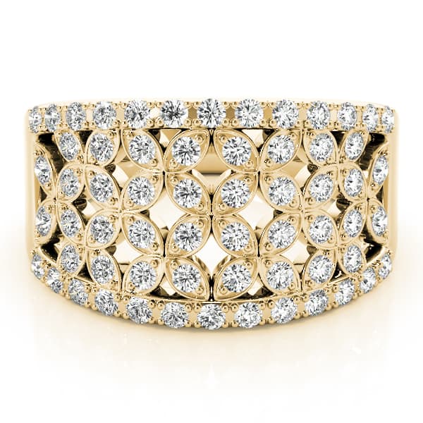 Diamond Fashion Fashion Rings (5/8 ct. tw.), On hand view in yellow gold