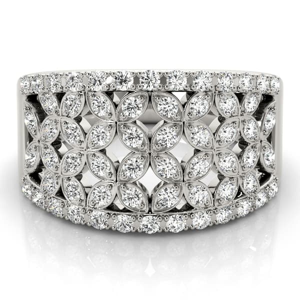 Diamond Fashion Fashion Rings (5/8 ct. tw.), On hand view in white gold or platinum