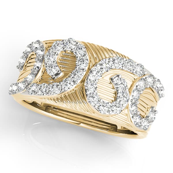 Diamond Fashion Fashion Rings (0.8 ct. tw.), Front view in yellow gold