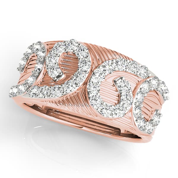 Diamond Fashion Fashion Rings (0.8 ct. tw.), Front view in rose gold