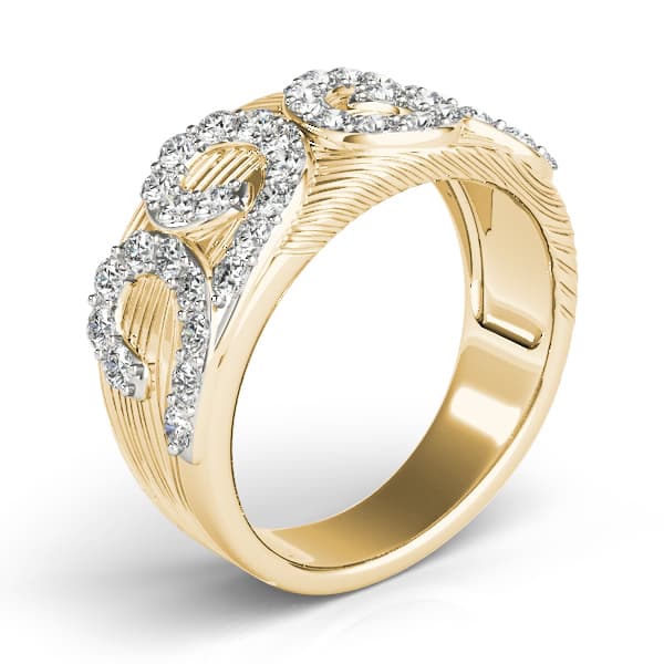 Diamond Fashion Fashion Rings (0.8 ct. tw.), Angle view in yellow gold