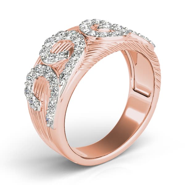 Diamond Fashion Fashion Rings (0.8 ct. tw.), Angle view in rose gold
